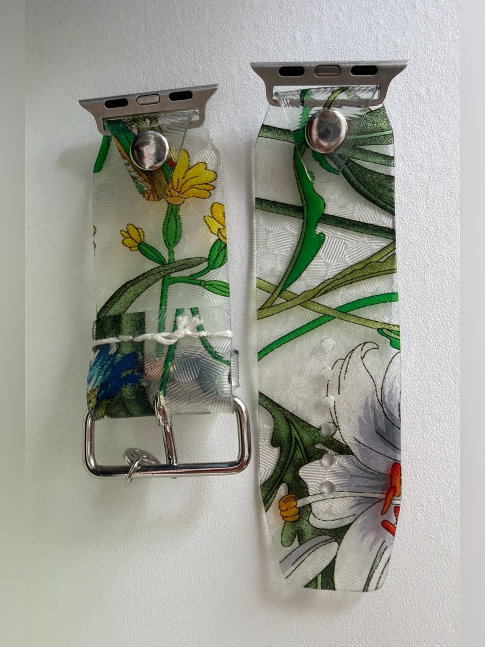 Upcycled Gucci Floral Waterproof Spark*l band for Apple Watch, size 2 - Picture 4 of 7